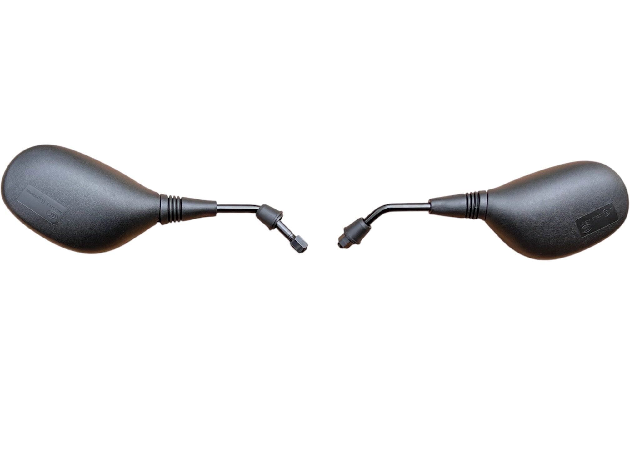 10MM/M10 BLACK MOTORCYCLE MIRROR PAIR CLASIC UNIVERSAL REAR VIEW LEFT & RIGHT